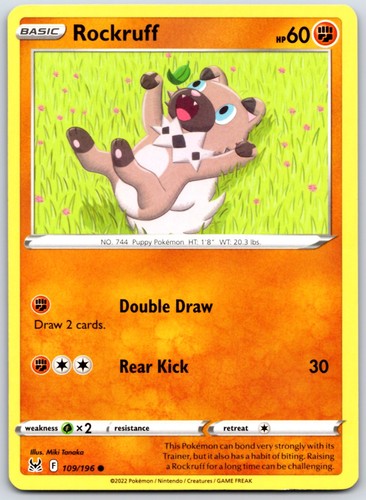 Rockruff swsh11 109 196 - -, 109/196]